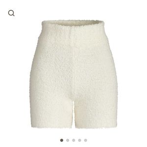 Skims cozy knit short in bone color size s/m